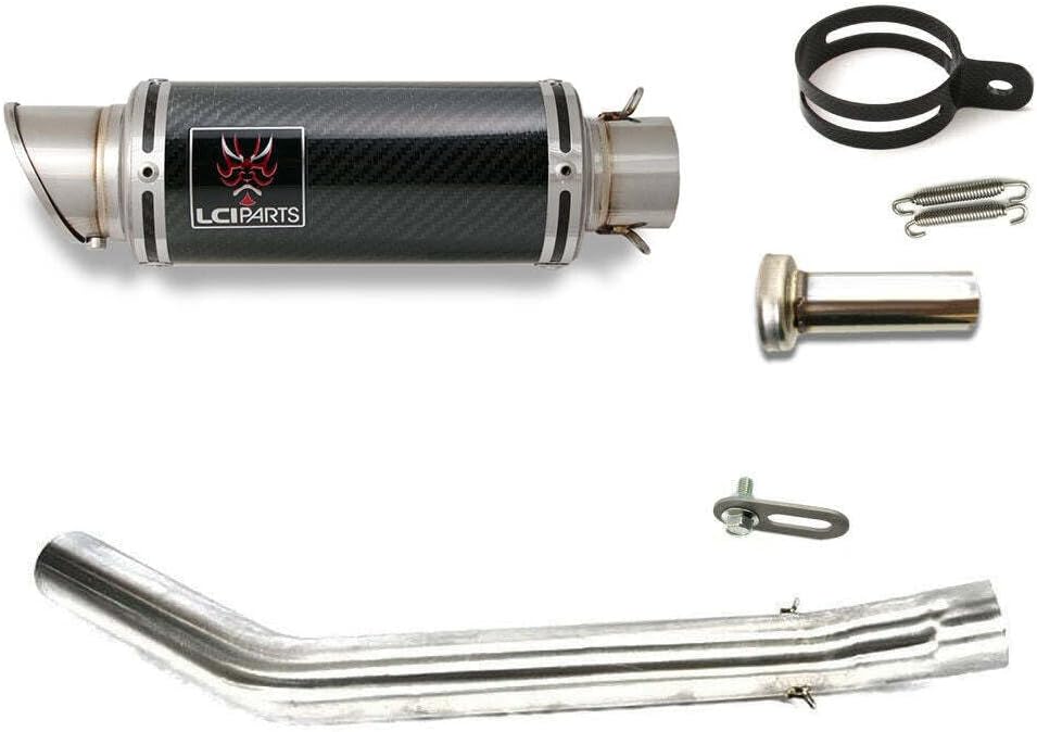 ZX9R ZX-9R 2000-2001 LCIPARTS ショートカーボンスリップオンマフラー